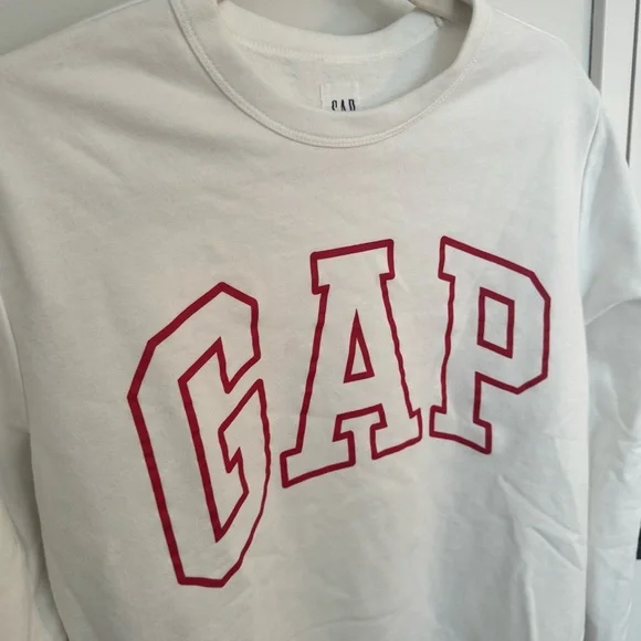 GAP red varsity letter white sweatshirt - Picture 5 of 5